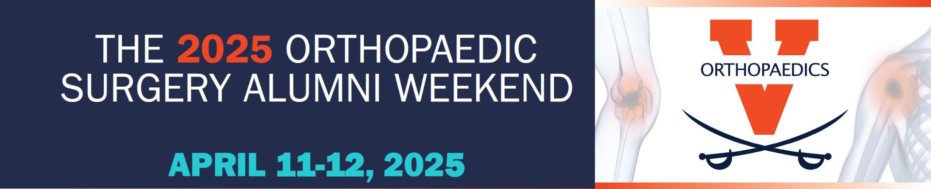 2025 UVA Orthopaedic Surgery Alumni Weekend Banner